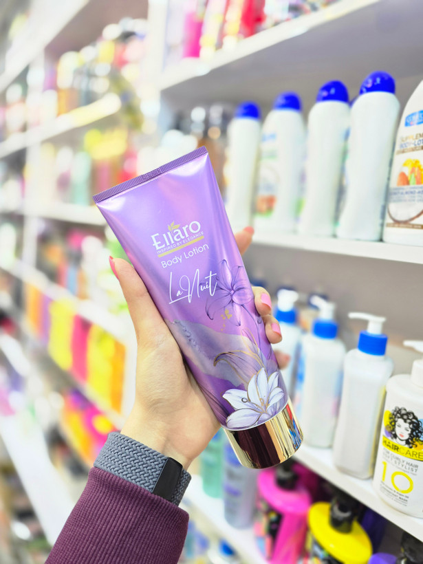 قیمت لوسیون بدن معطر Ellaro مدل بنفش لوسیون بدن آبرسان Ellaro الگانس بنفش