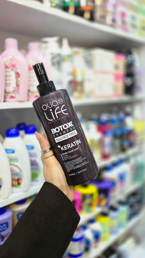 شامپو بدون سولفات کراتین اولیا لایف شامپو احیا و صافکننده مو | Olia Life Shampoo Botox Keratin Sulfate Free