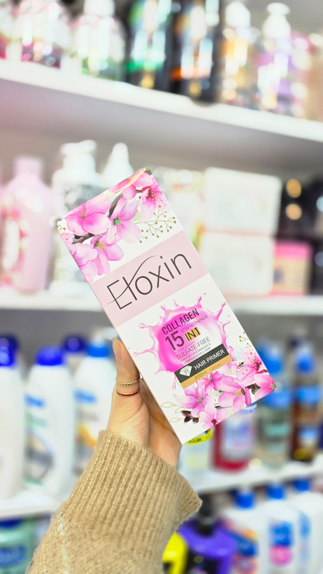 پرایمر مو ۱۵ کاره الوکسین مدل کلاژن Eloxin Collagen Hair Primer 15 in 1