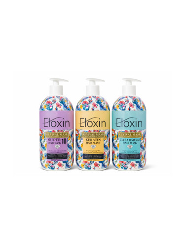 ماسک مو الوکسین داخل حمام زرد بنفش آبی