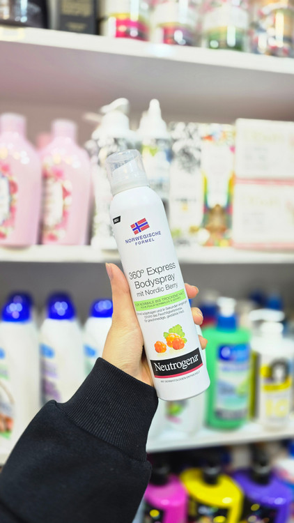 خرید اسپری بادی لوشن نوتروژینا EXPRESS 360 | Neutrogena Body Lotion برای پوست نرم و مرطوب