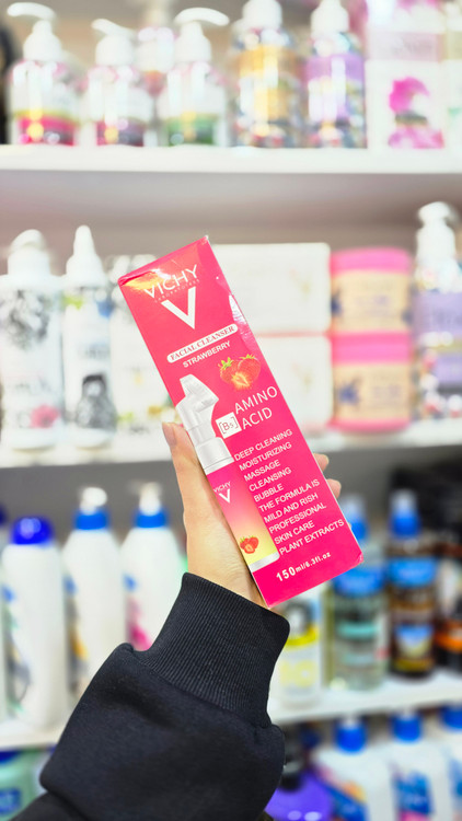 فوم شستشوی صورت ویشی توت فرنگی | Vichy Strawberry Face Wash پاککننده و شادابکننده