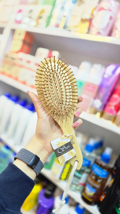 خرید برس تخت چوبی سافیکس | Suffix Korean Wooden Hair Brush بیضی و مستطیلی