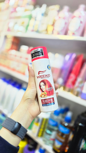 شامپو ویکو Silk & Shine | Weeko Shampoo محافظ رنگ مو و درخشانکننده ابریشمی