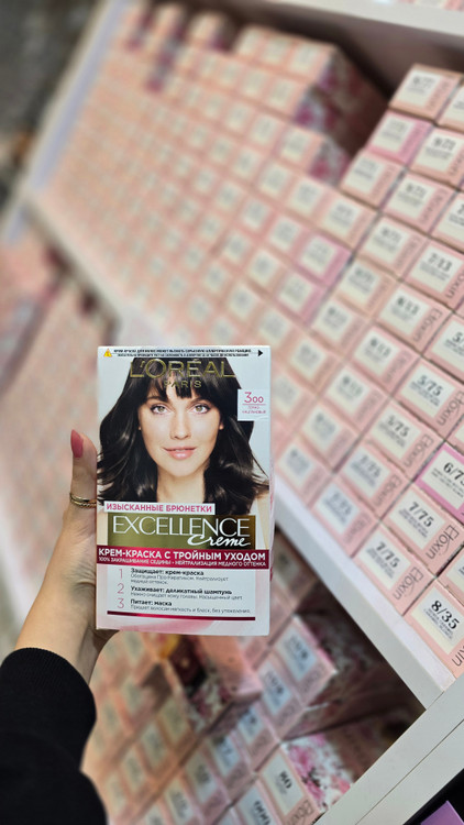 رنگ مو لورآل قهوهای تیره 3.00 | L'Oréal Dark Brown 3.00 Hair Color