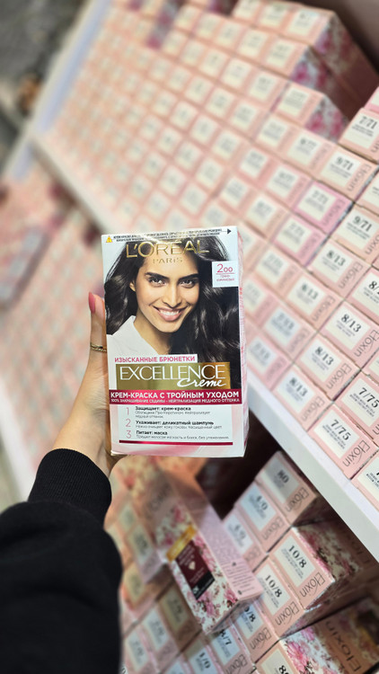 رنگ مو لورآل مشکی طبیعی 2.00 | L'Oréal Natural Black 2.00 Hair Dye