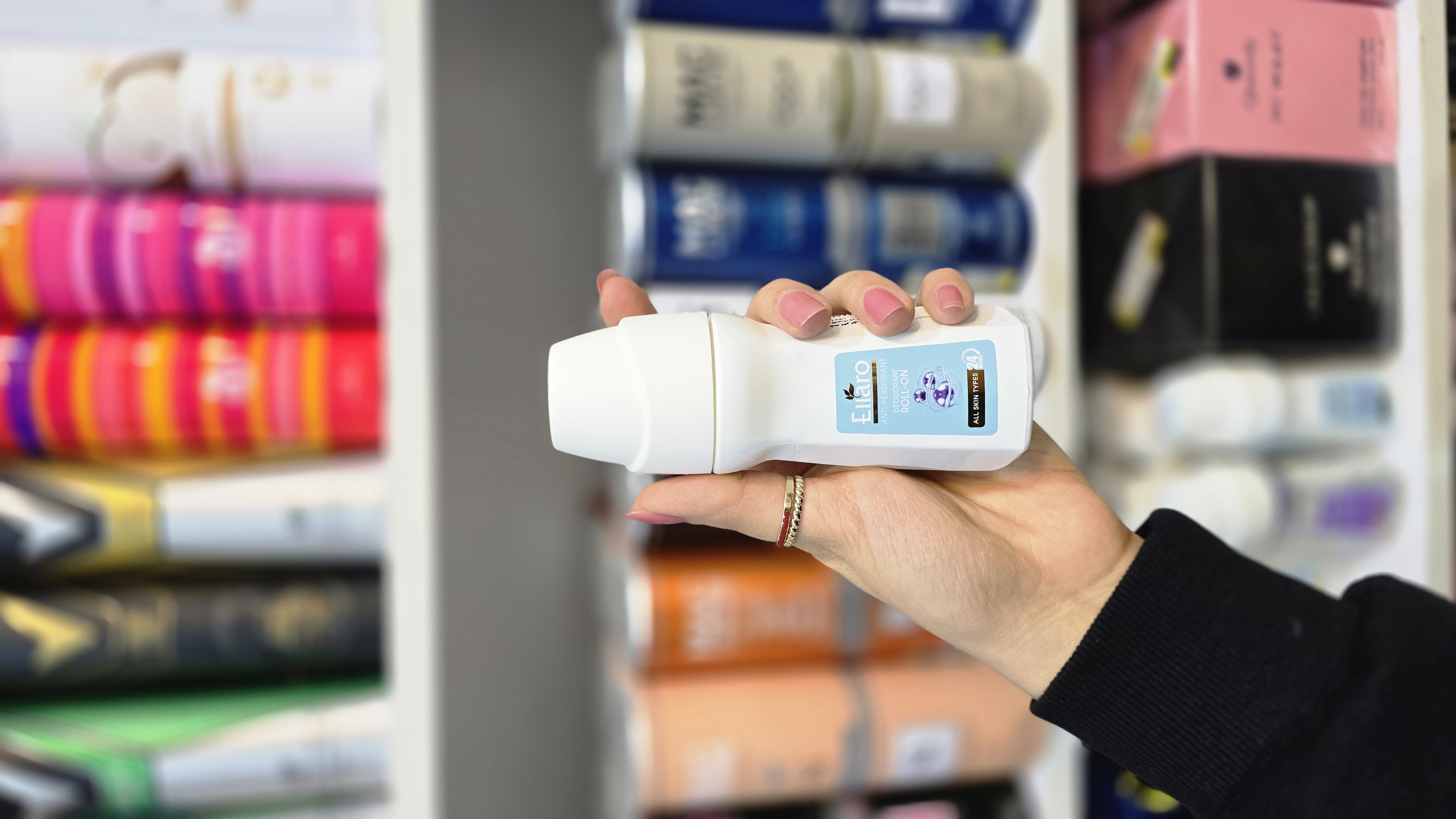 مام رول ضدتعریق الارو بنفش و سفید