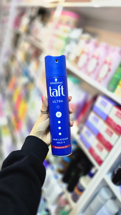 اسپری مو تافت آبی Ultra Hold 4 | Taft Schwarzkopf Hair Spray Blue