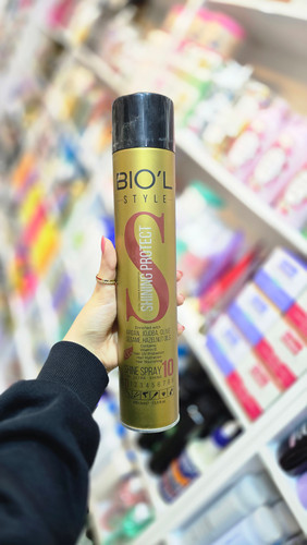 اسپری براق کننده و حالت دهنده طلایی بیول | Biol Shine & Styling Hair Spray Gold