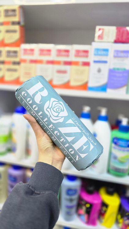 فویل آلومینیوم رز 500 گرمی مخصوص رنگ و دکلره Rose Aluminum Foil Salon Quality مقاوم و برش آسان