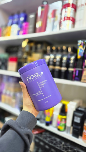 پودر دکلره فیدل آبی داست فری 500 گرمی | Fidel Blue Bleaching Powder حرفهای بدون غبار