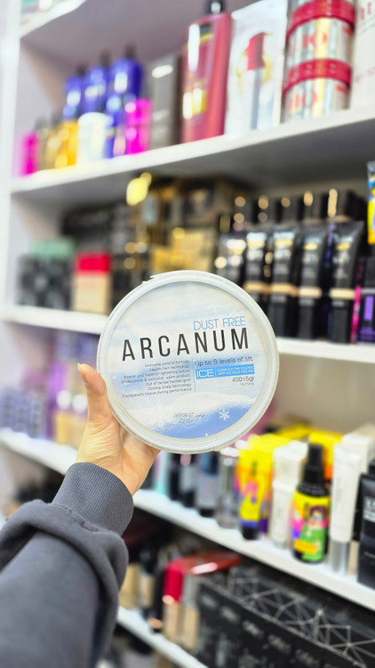 پودر دکلره آرکانوم Ice داست فری 400 گرمی | Arcanum Bleaching Powder Up To 8 Levels حرفهای