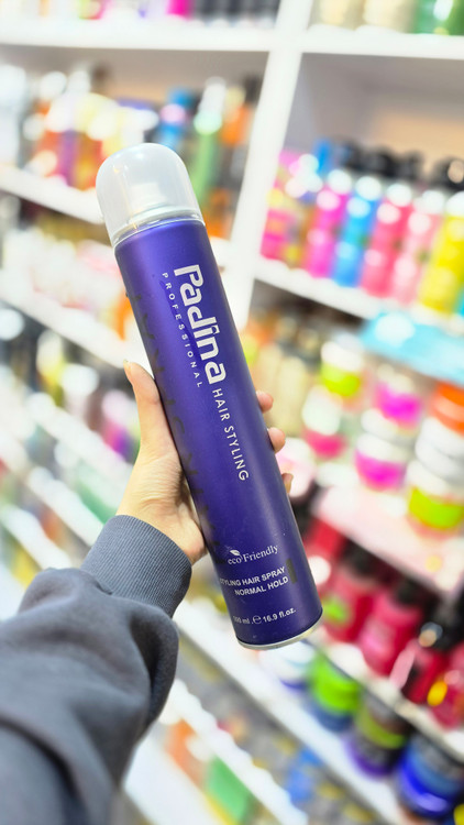 اسپری نگهدارنده مو پادینا Normal Hold با تثبیت طبیعی و بدون سفیدک Padina Hair Spray مناسب مصرف روزانه