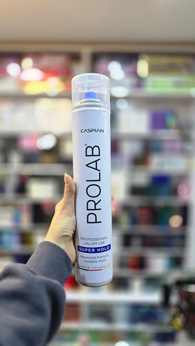 تافت کاسپین سفید سوپر هولد Caspian Super Hold Hair Spray با ماندگاری بالا و بدون سفیدک