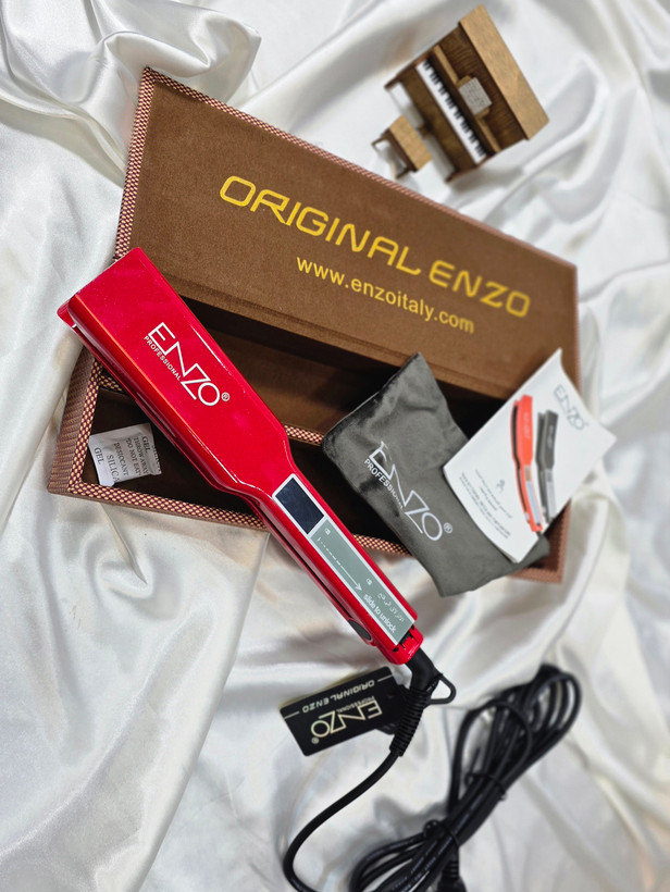 اتو مو انزو 3667 حرفهای Enzo Hair Straightener مناسب کراتین و صافی مو