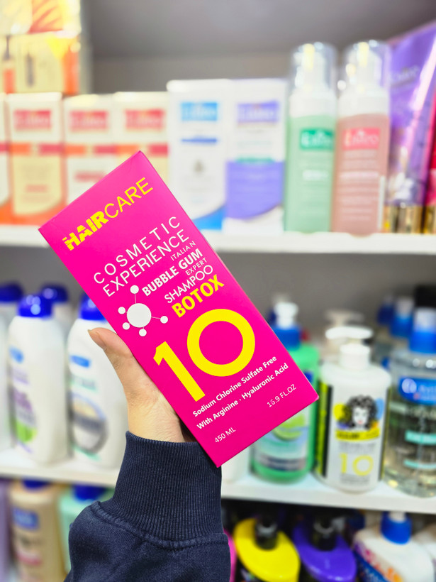 شامپو بوتاکس هیر کر 10 در 1 بدون سولفات Hair Care مناسب ترمیم مو آسیب دیده