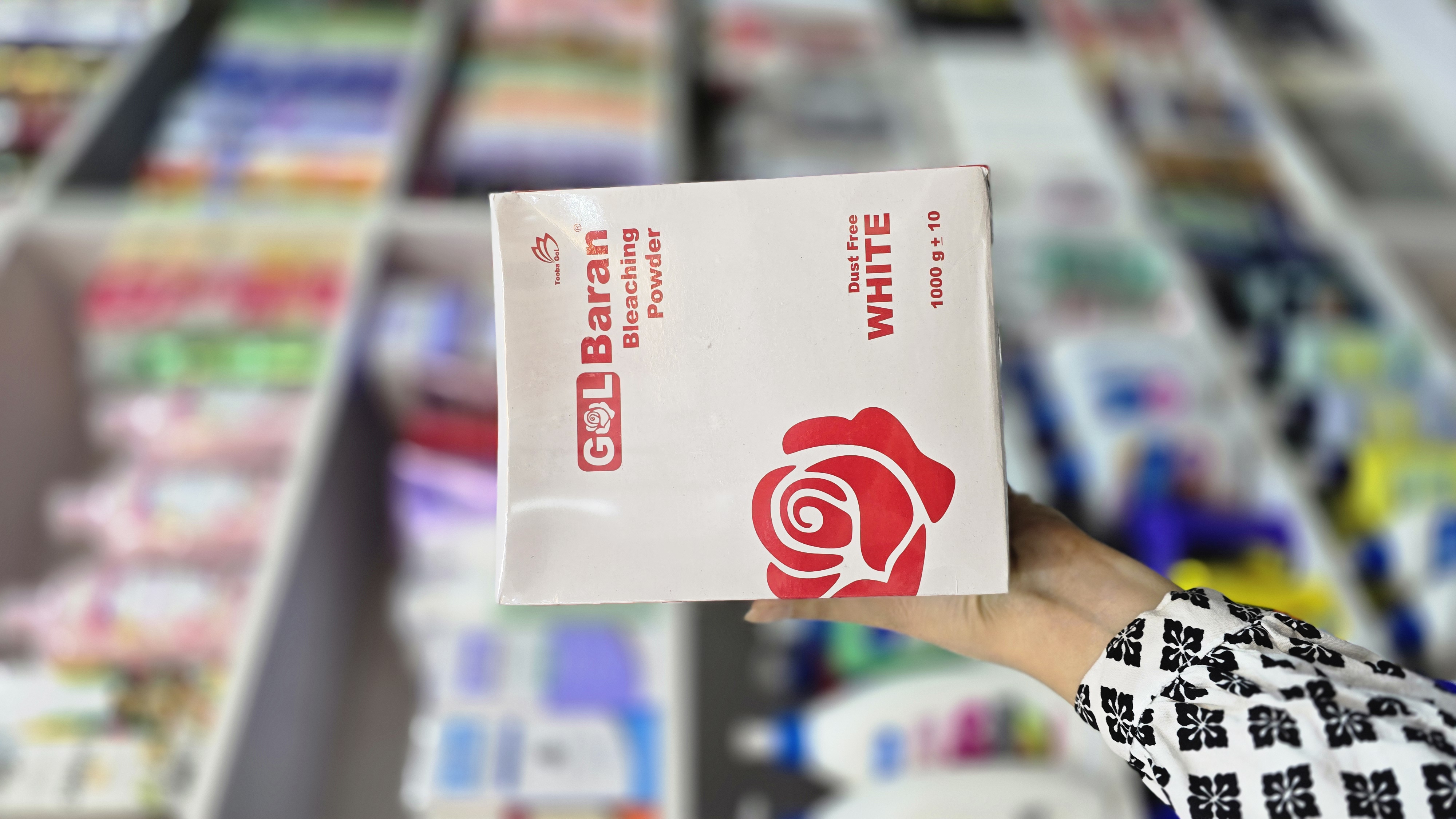 پودر دکلره گلباران سفید داست فری Golbaran Bleaching Powder مناسب مش و روشن کردن مو