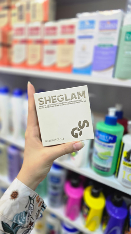 پنکیک شیگلم Skin Focus High Coverage پودر فشرده مات SHEGLAM مناسب پوشش لک و آرایش روزانه