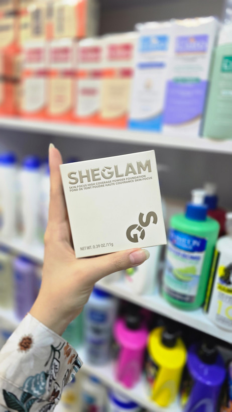 پنکیک شیگلم Skin Focus High Coverage پودر فشرده مات SHEGLAM مناسب پوشش لک و آرایش روزانه
