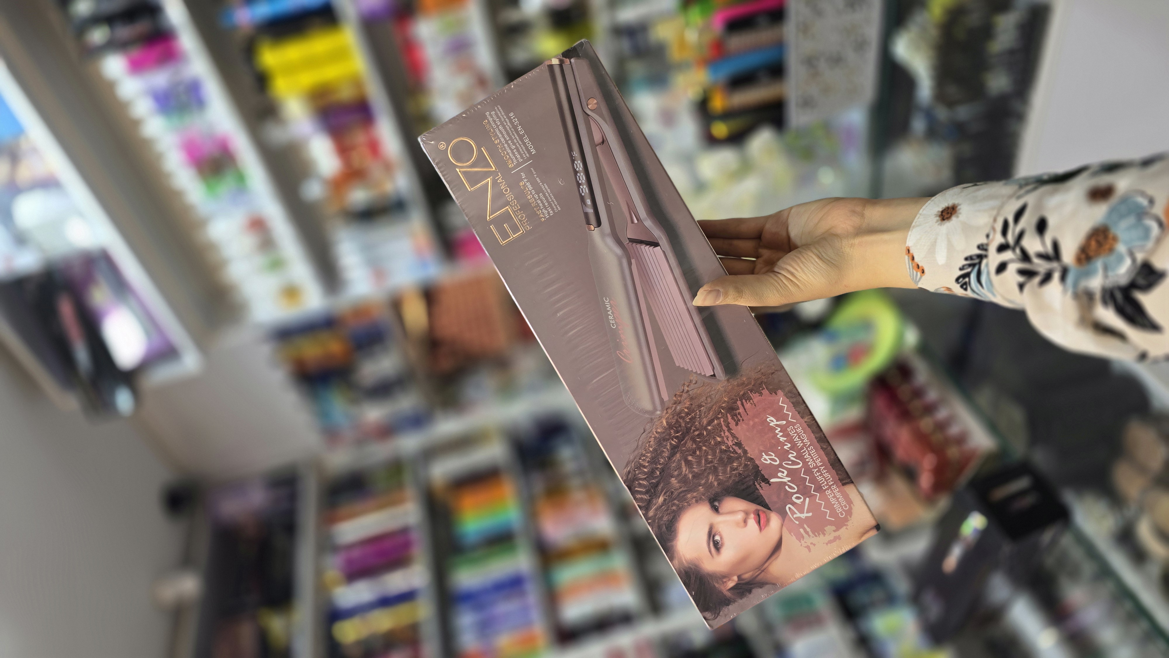 دستگاه ویو مو انزو EN-3216 سرامیکی Enzo Hair Waver مناسب موج ساحلی و حالت طبیعی مو