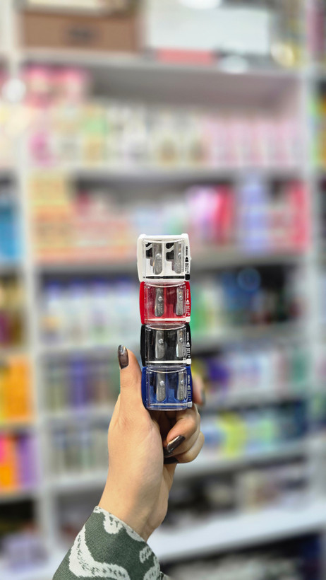 تراش آرایشی بل Bell دو سوراخ با تیغه آلمانی | Bell dual pencil sharpener german blade standard jumbo