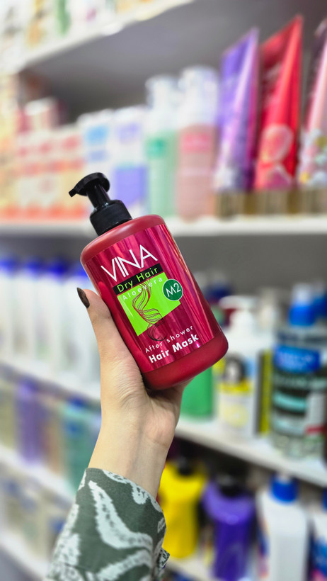 ماسک مو پمپی وینا برای موهای خشک، آسیبدیده و رنگشده | Vina Pump Hair Mask for Dry, Damaged, and Colored Hair