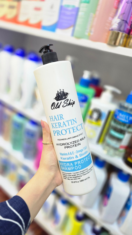 خرید شامپو کراتین Old Ship Hair Keratin Protect Shampoo با قیمت مناسب