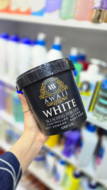 Avaei Dust Free Bleaching Powder 1kg پودر دکلره بدون گرد و غبار آوایی سطل یک کیلویی