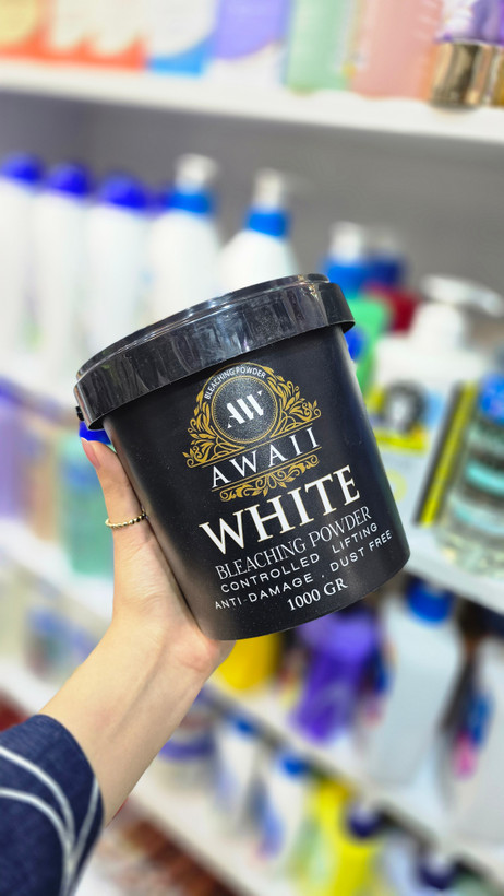 Avaei Dust Free Bleaching Powder 1kg پودر دکلره بدون گرد و غبار آوایی سطل یک کیلویی