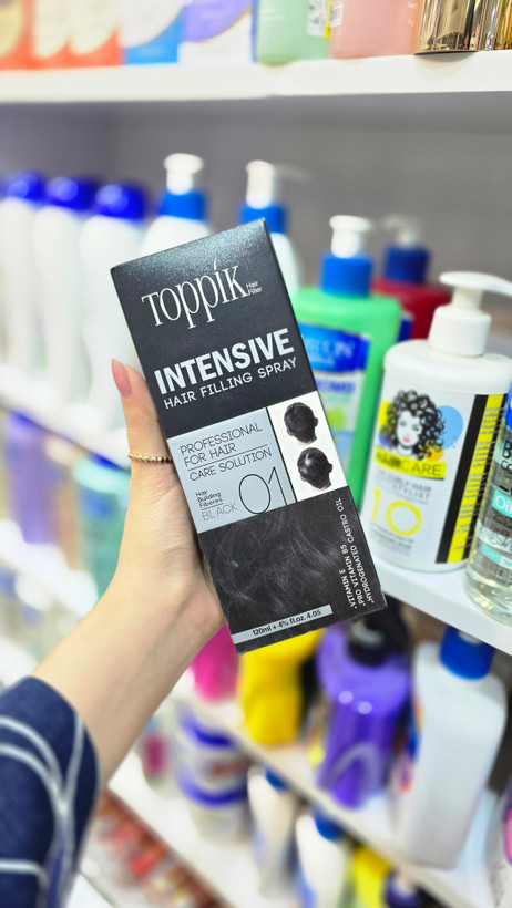 اسپری پرپشتکننده مو تاپیک شماره 01 مشکی | Toppik Hair Filling Spray Intensive Black