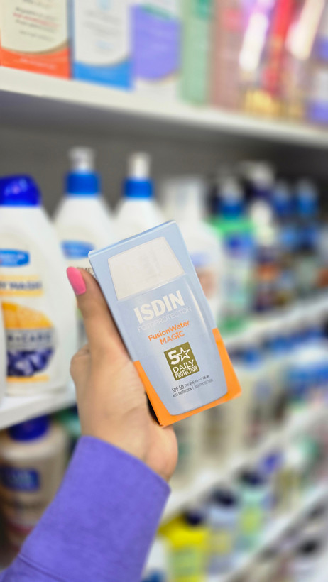 قیمت ضد آفتاب ایزدین فیوژن واتر مجیک SPF 50 با جعبه آبی و نارنجی اورجینال