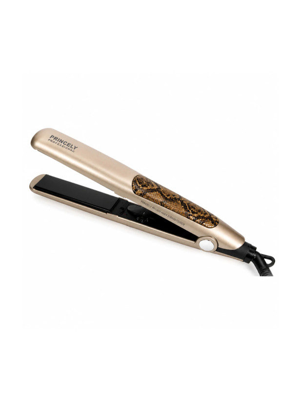 اتو مو پرینسلی مدل PR113AT با طراحی پوست ماری، hair straightener Princely professional، صاف کننده مو با بدنه طرحدار و ظاهر شیک اتو مو حرفه ای پرینسلی PR113AT طرح پوست ماری، دستگاه صاف کننده مو، Princely snake skin hair straightener برای استفاده روزمره و
