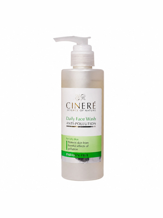 ژل شستشوی صورت سینره مدل Anti-Pollution Cinere Daily Face Wash| ضد آلودگی شوینده مخصوص پوست چرب سینره | فیس واش ضد آلودگی هوا سینره