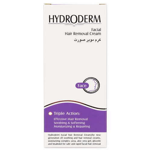 کرم موبر صورت هیدرودرم مناسب حذف موهای زائد صورت تصویر کرم موبر صورت Hydroderm مخصوص پوست لطیف صورت کرم موبر هیدرودرم برای از بین بردن موهای زائد و نرمی پوست عکس محصول کرم موبر صورت هیدرودرم مناسب استفاده بانوان کرم موبر صورت هیدرودرم با فرمول ملایم و کارب