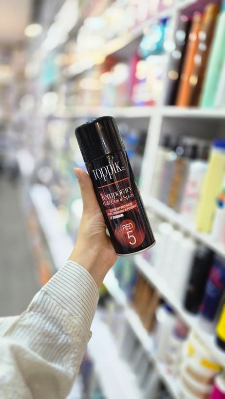 اسپری رنگ مو موقت تاپیک شماره 5 رنگ قرمز Toppik Red Temporary Hair Color Spray