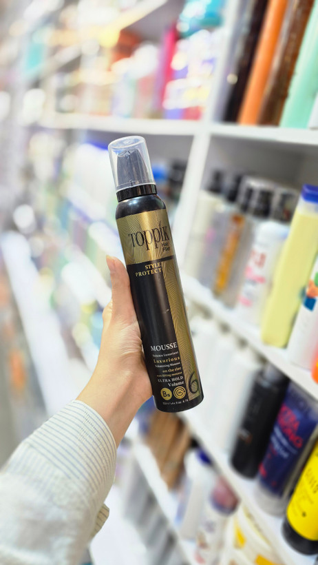 موس مو تاپیک طلایی Style Protect حجم دهنده و براق کننده حرفه ای مو