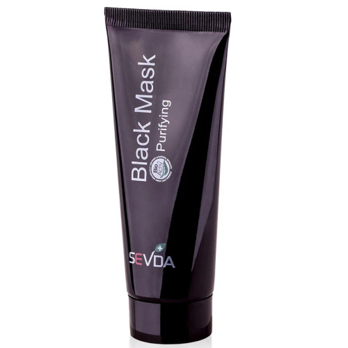 SEVDA Black Mask ماسک سودا با زغال فعال برای صورت و بدن 75 میلیلیتر purifying deep cleanse
