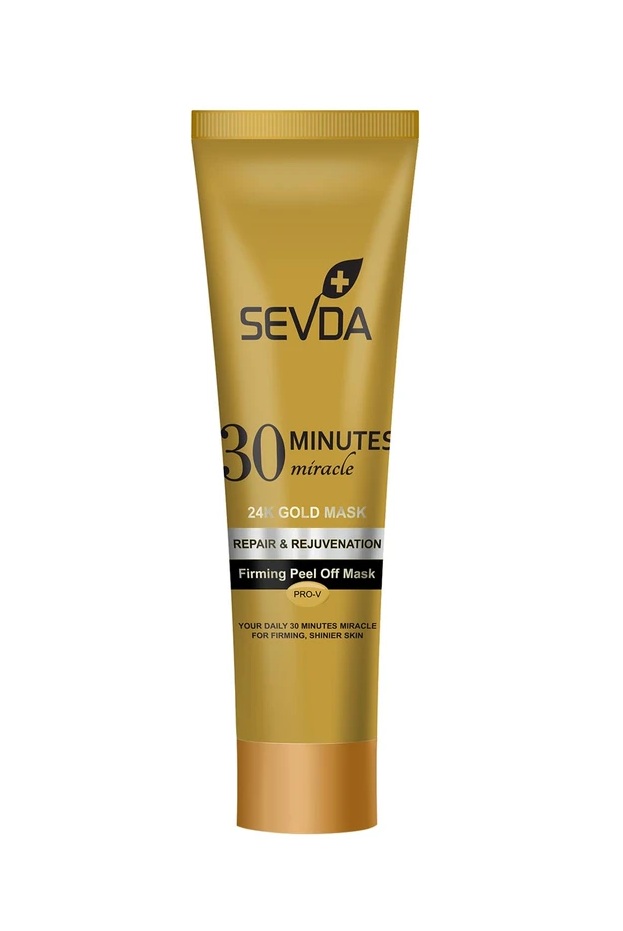 ماسک صورت سودا طلای 24 عیار SEVDA 24K Gold Mask حجم 100ml برای ترمیم و جوانسازی پوست