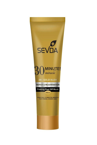 ماسک صورت سودا طلای 24 عیار SEVDA 24K Gold Mask حجم 100ml برای ترمیم و جوانسازی پوست