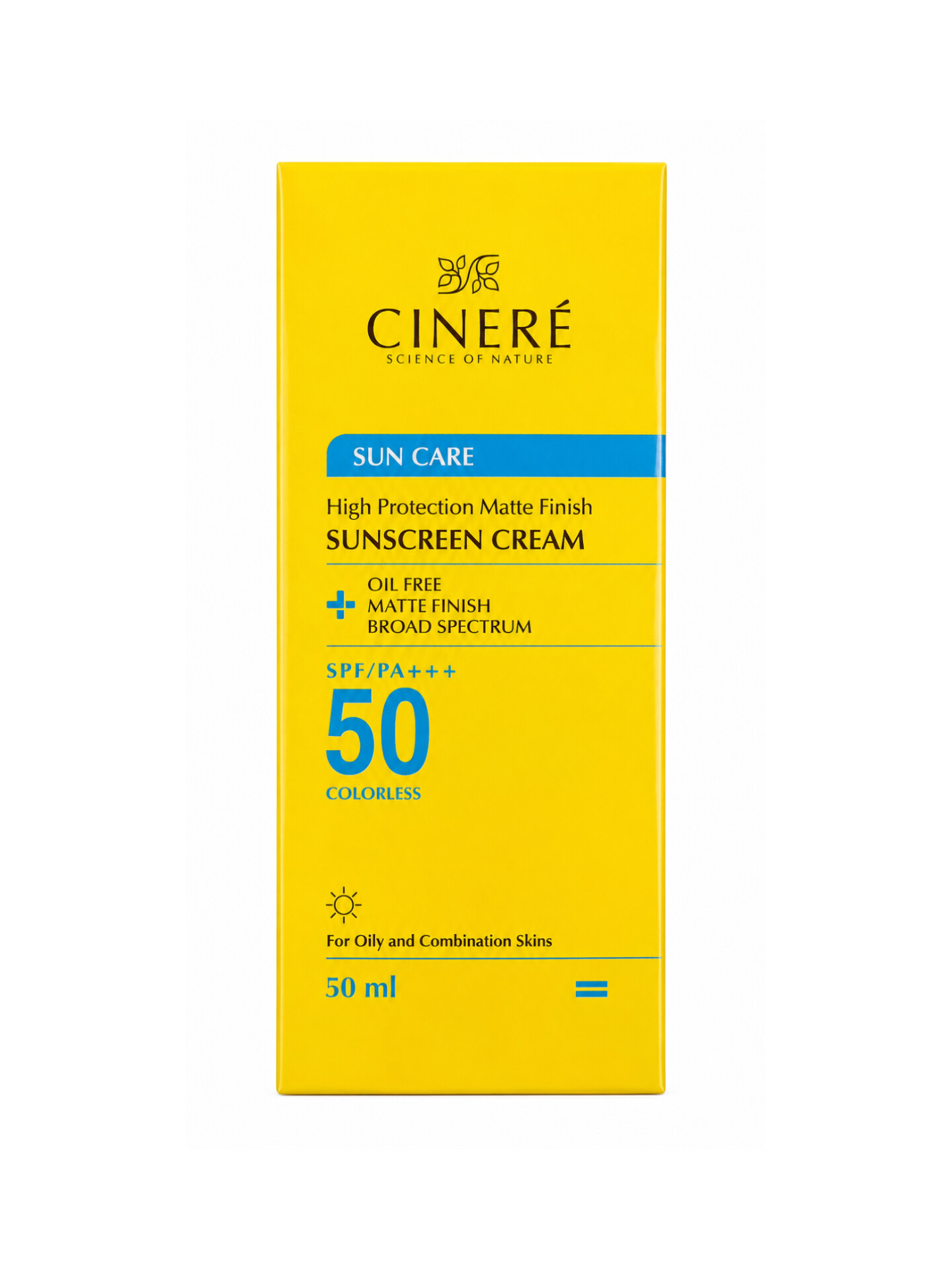 کرم ضد آفتاب سینره مدل Sun Care SPF 50 برای محافظت روزانه از پوست خرید ضد آفتاب سینره Sun Care با بافت سبک و مناسب استفاده روزانه عکس کرم ضد آفتاب SPF 50 سینره مدل Sun Care کرم ضد آفتاب Cinere Sun Care مناسب محافظت در برابر آفتاب