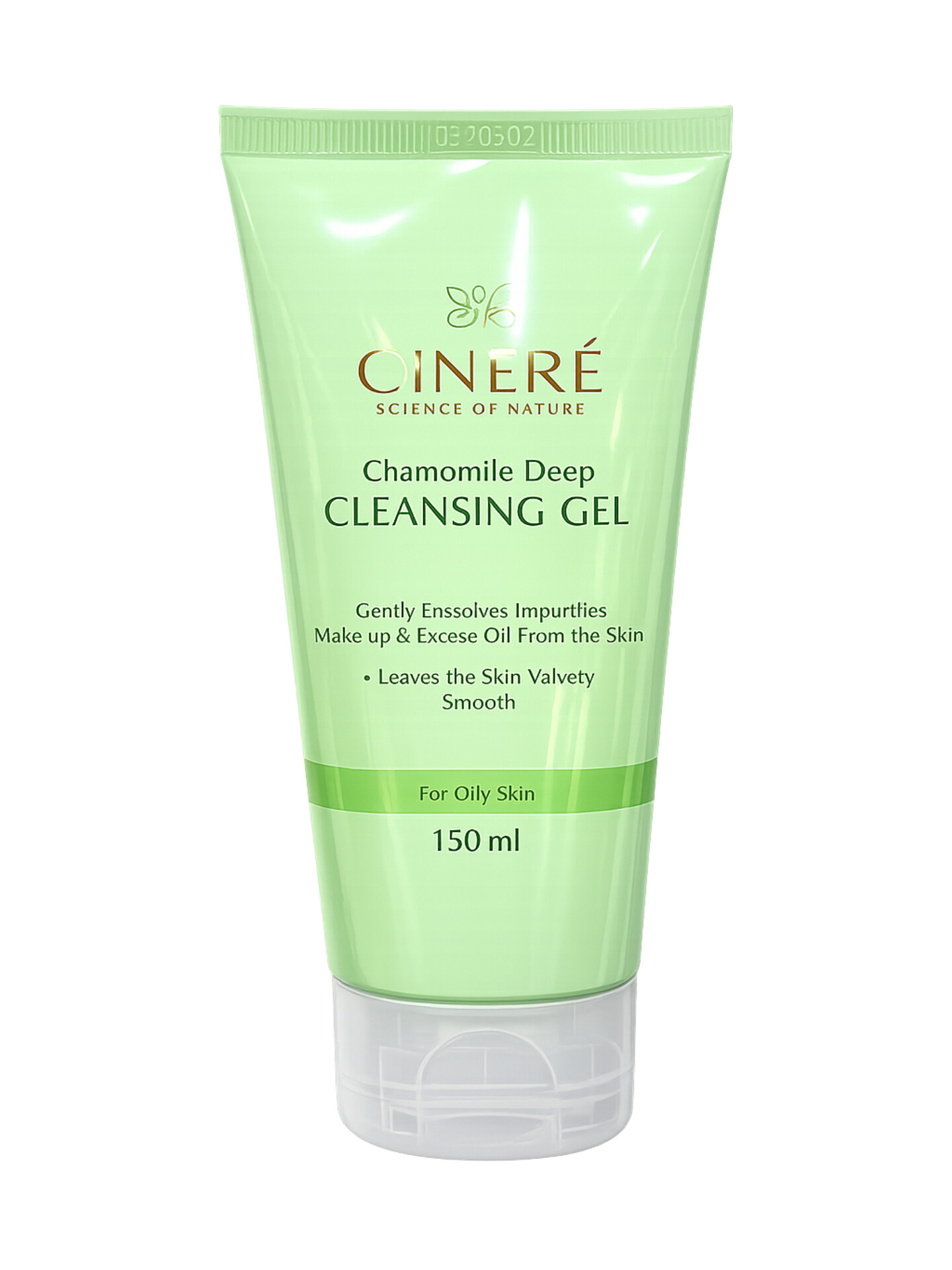 ژل شستشوی صورت سینره مخصوص پوست چرب CINERÉ Chamomile Deep Cleansing Gel حجم ۱۵۰ میل