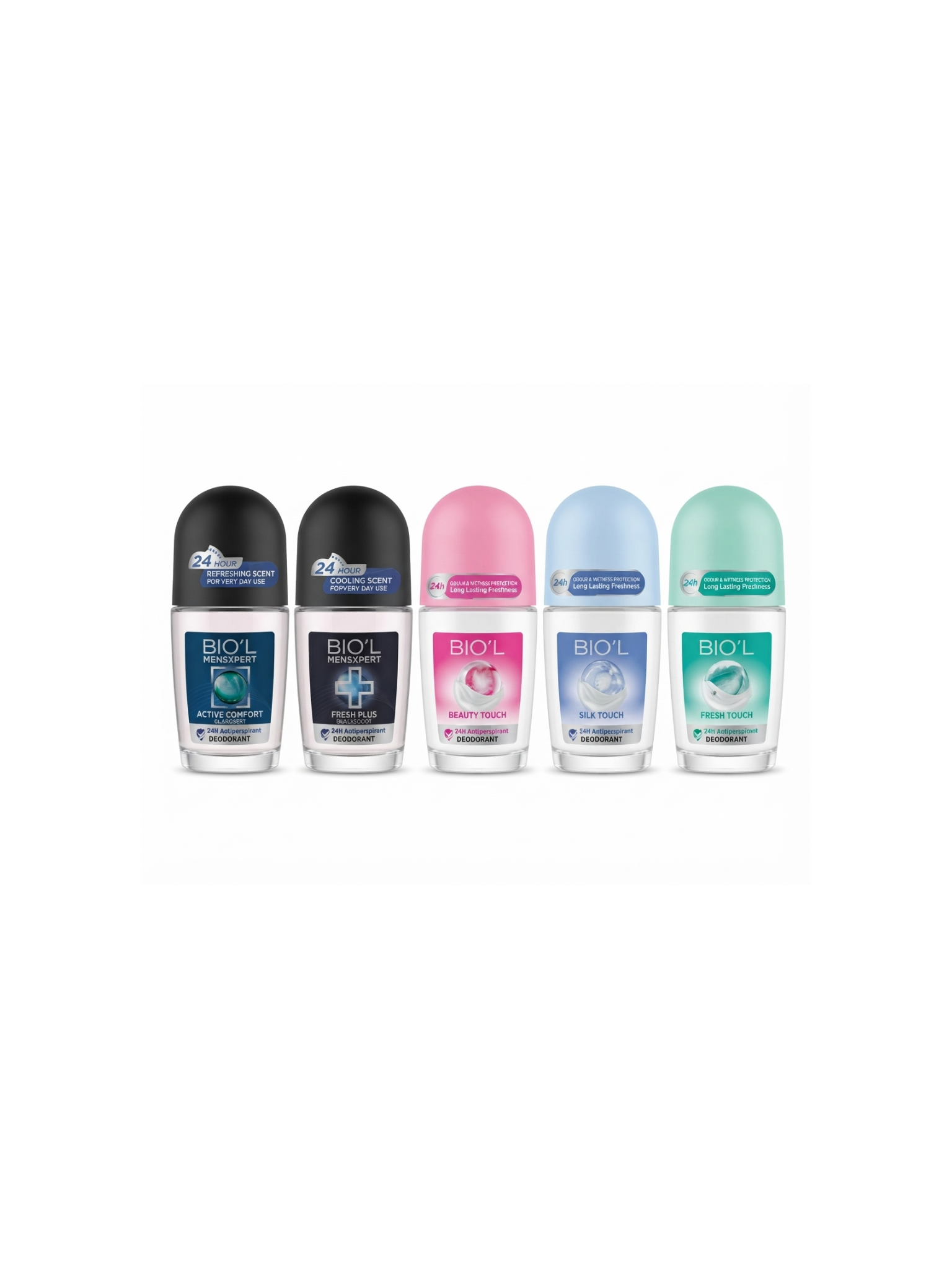 مام رول دئودورانت بیول زنانه و مردانه شامل Active Comfort، Beauty Touch، Fresh Touch و Silk Touch
