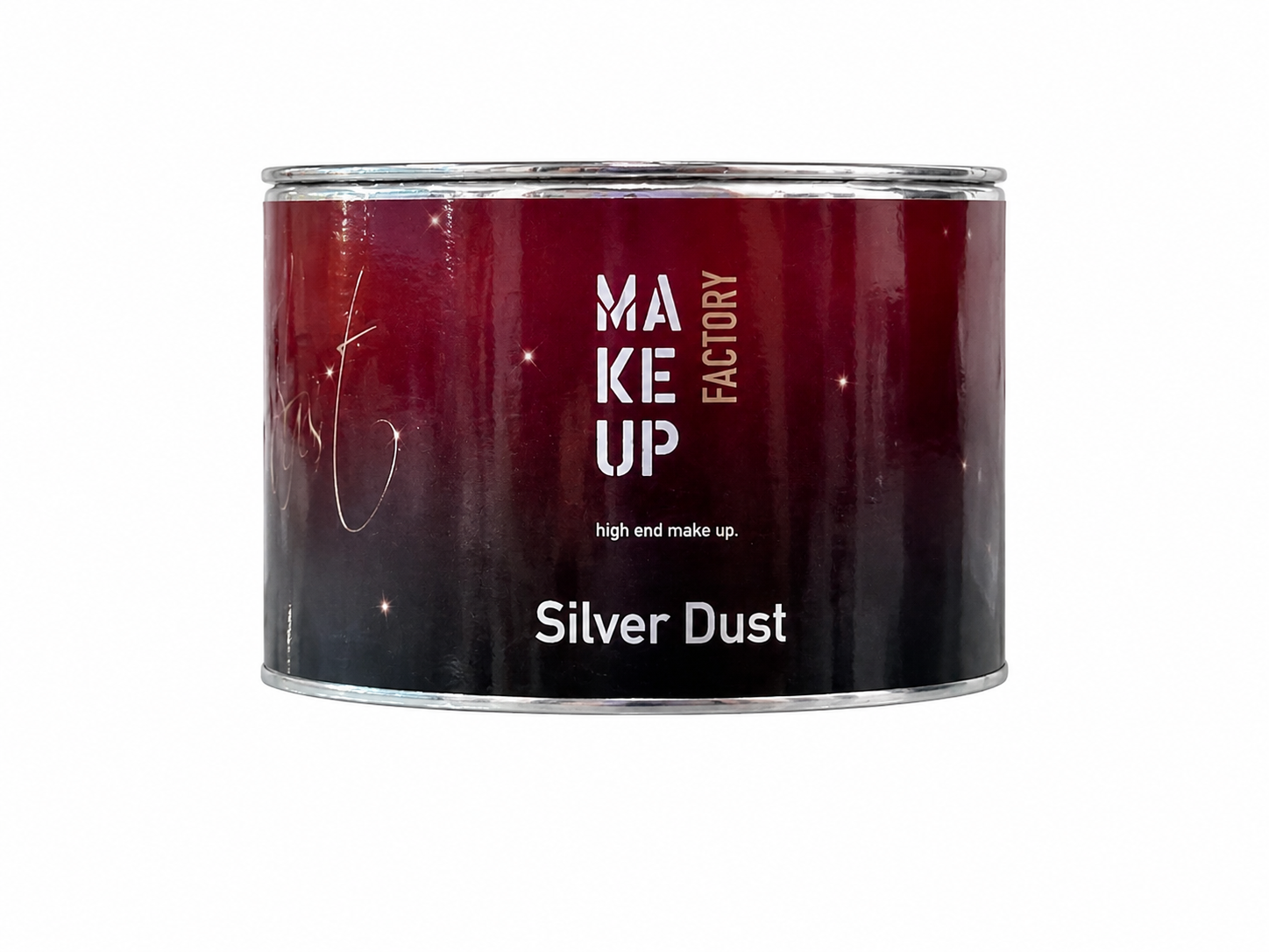پودر شاین آرایشی میکاپ فکتوری مدل Silver Dust با قوطی فلزی شاین بدن و صورت Makeup Factory سیلور داست اصل