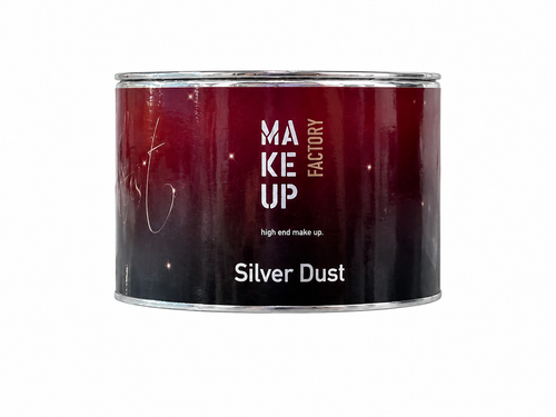 پودر شاین آرایشی میکاپ فکتوری مدل Silver Dust با قوطی فلزی شاین بدن و صورت Makeup Factory سیلور داست اصل