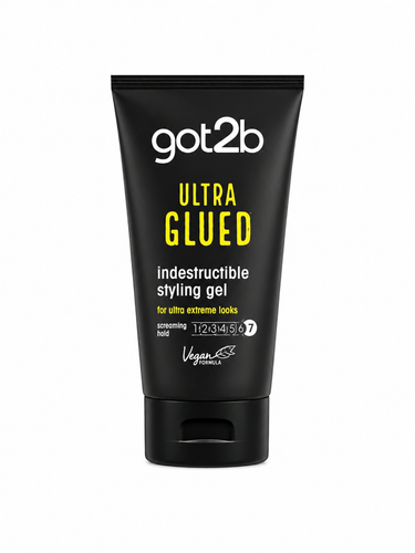 حتماً. Alt Text: ژل حالتدهنده مو got2b Ultra Glued Indestructible Styling Gel، مناسب حالتدهی بسیار قوی و ماندگار مو