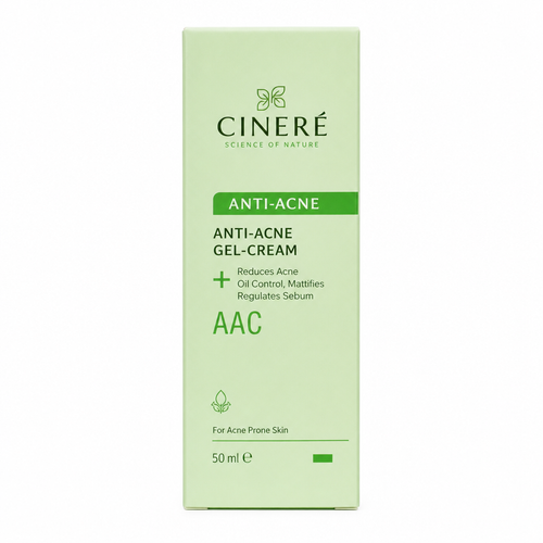 ژل کرم ضد جوش Cinere مدل Anti-Acne Gel-Cream (AAC)، محصول تخصصی کنترل چربی و درمان آکنه با حجم ۳۰ میلیلیتر