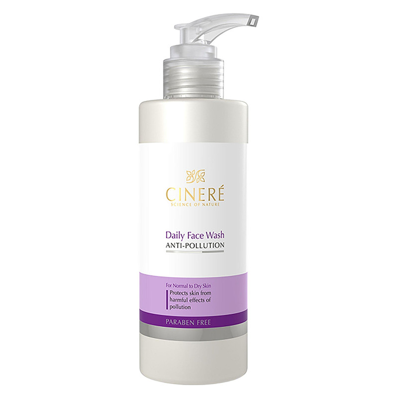 شوینده روزانه سینره، Cinere daily cleanser, پاک‌کننده ملایم پوست، پمپی، روتین روزانه، مراقبت پوست