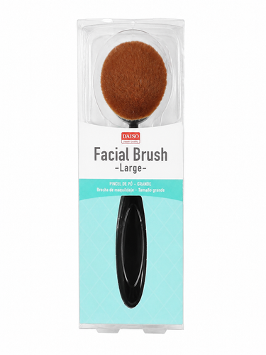براش آرایشی صورت دایسو بزرگ DAISO Facial Brush Large مناسب پنکیک، رژگونه، برنزر، هایلایتر و پودر فیکس