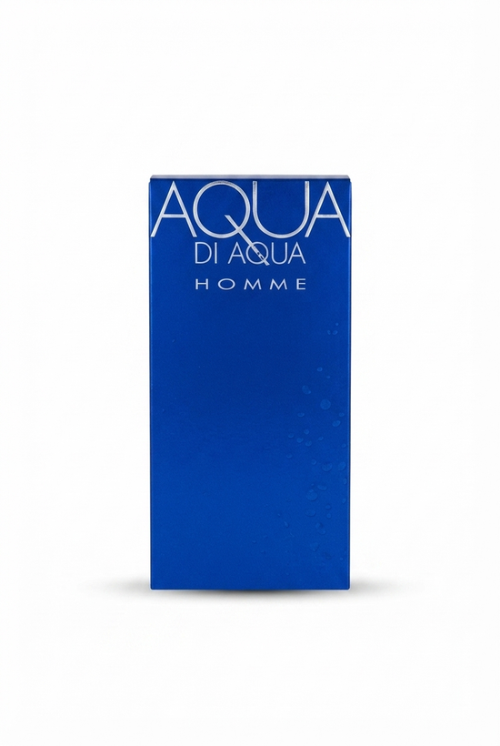عطر مردانه Aqua Di Aqua Homme مارینا دبوربون 100 میل ادوتویلت با بستهبندی آبی، مناسب استفاده روزانه و آقایان با سلیقه کلاسیک و شیک