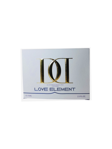 عطر زنانه Love Elements ژک ساف حجم 75 میل با رایحه شیرین و گلی، مناسب استفاده روزانه و مهمانی، دارای ماندگاری و پخش بوی مناسب، طراحی شیک و زنانه.